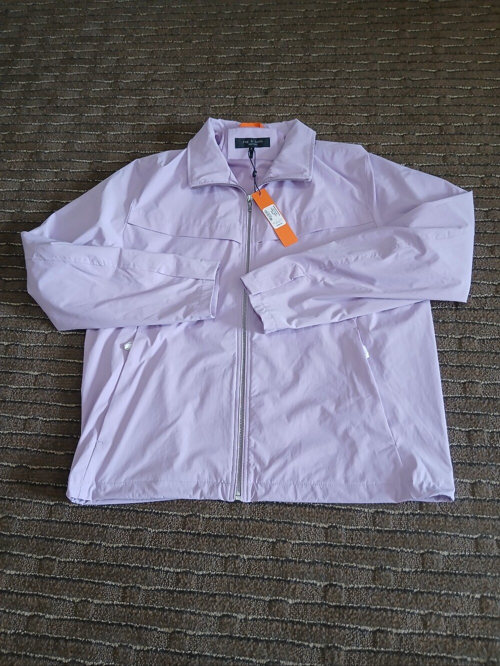 Rag & Bone Full Zip Light Blush  Pursuit Grant Jacket Women's Size Large NEW